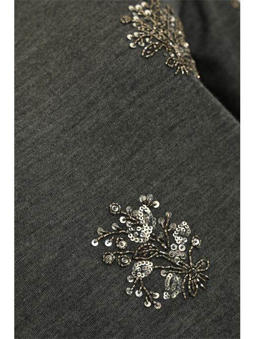 Maglia Jacqueline in lana con ricamo gioiello Liviana Conti | F5WG90Y49-0